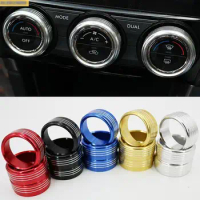 car-styling Air Conditioning Knob Decorative Cover interior for Subaru Forester SJ XV 2014 2015 2016 2017 2018 car Accessories