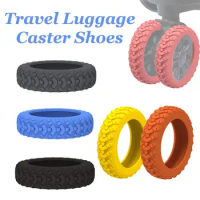 8pcs Travel Luggage Caster Shoes Silicone Suitcase Wheels Protection Cover Reduce Noise Trolley Box Casters Cover