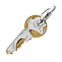 【TRUE UTILITY】英國多功能8合1迷你鑰匙圈工具組KeyTool-吊卡版(TU247K)