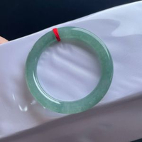 緬甸手鐲冰油青翡翠手鐲種水老玉質細膩顏色均勻優雅美麗大氣完美