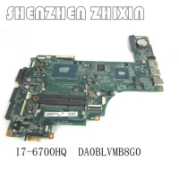 yourui forToshiba L55-C laptop motherboard with i7-6700HQ CPU DDR3L RAM Mainboard A000396650 DAOBLVMB8G0