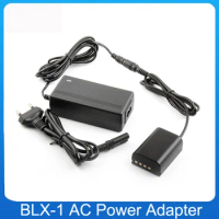New BLX-1 Dummy Battery AC-E6 AC Power Adapter BLX1 DC Coupler for Olympus OM-1 OM1 Mirrorless Camera