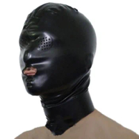 Latex Mask Rubber Unisex Hood sex toys for couples fetish bdsm mask restraints bdsm bondage latex mask hoodmask bdsm mask