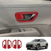 Car Interior Door Handle Bowl Cover Trim For Hyundai KONA 2024+ Car Interior Parts Accessories