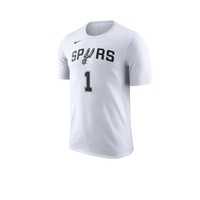 San Antonio Spurs เสื้อยืดบาสเกตบอลผู้ชาย สีขาว
