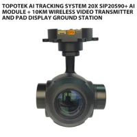 Topotek AIS20S90 AI Tracking system 20x SIP20S90+ AI Module + 10km wireless video transmitter and PAD display ground station