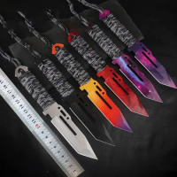 CS :GO Fixed Blade Knife Counter Strike Tactical Straight Camping Survival Hunting Knives With Sheath Fade Color