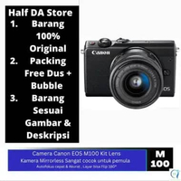 Camera Canon m100 kit lens / Kamera Canon / Kamera Mirrorless / Camera Mirroless / Canon Eos M100 /