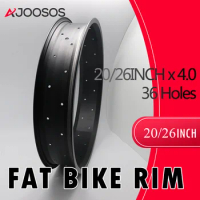 20inch 26inch Fat Bike Rim Fat Tire Bike 80mm Width Black 36 Holes Aluminum Electric Bicycle Fat Tire Rim Bike Wheel Accessories