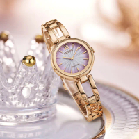 【CITIZEN 星辰】光動能漸層手鍊女錶-28mm 520禮物 送禮 手錶(EM0809-83Z)