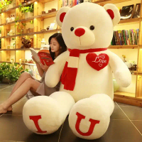 Mainan Mewah Teddy, Gergasi 100cm, Boneka Beruang Boneka Lembut dan Peluk, Sesuai untuk Kanak-kanak,
