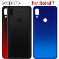 For Xiaomi Redmi 7 Back Battery Cover Rear Door Housing Case Panel redmi7 Replacement Parts 6.26" Redmi 7 Battery Cover