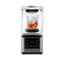 1.6L Commercial Blender Mute Smoothie MakerJuicer Ice Crusher 2200W Food Mixer Mute Blender with Cover