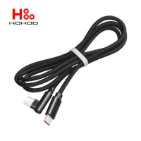 0.25m/1m/2m 100W 90 Degrees USB Type C to USB C Cable For Samsung Huawei Xiaomi Redmi Macbook Quick Charger Cord PD Type-c Cable