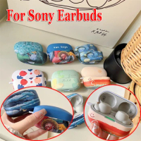 Retro Van Gogh Case for Sony Earbuds WF-1000XM5 Cover Hard Creative Case Earphone 1000XM4 Wireless Charging Funda Cover