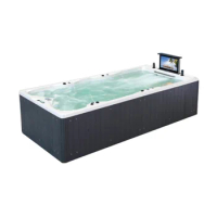 4800mm Outdoor Swimming Pool Whirlpool Bathtub Acrylic Hydromassage TV Garden SPA NS2010