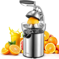Electric Citrus Juicer Squeezer, Luxury Citrus Squeezer with Two Interchangeable Cones for Oranges of any Size