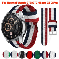 22mm Smartwatch Bracelet For Huawei Watch GT3 GT 2 46mm Strap Nylon Smart Watch Band Replacement GT2 Pro GT 3 Pro 46mm Watchband