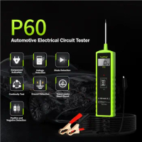 Automotive Circuit Tester Car Electrical System Short Tester 6-30V DC LCD Flashlight Component Activation/Continuity Testing