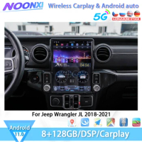 For Jeep Wrangler JL 2018-2021Tesla Style Multimedia Car Radio Bluetooth Carplay All In One Car Screen Audio Intelligent System