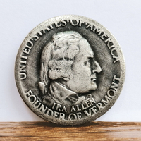 佛蒙特州本寧頓戰役150周年紀念半美元銀幣 50美分硬幣仿外國錢幣
