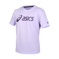 ASICS 男女短袖T恤-台灣製 吸濕排汗 慢跑 運動 上衣 亞瑟士 2033B666-500 馬卡龍紫