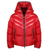 【MONCLER】女款 Guenioc 短款羽絨外套-紅色(1號USA-S)