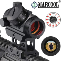 Marcool 1X20 Red Dot Sight 2 MOA Reflex Gun Rifle Tactical Hunting Scope w/ Mount