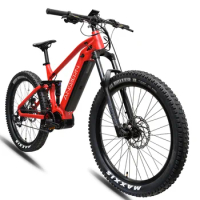 2023 Wholesale Full Suspension Electric Mountain Bike Fat Tyre Cycle Electric Bicycle Kit with Battery