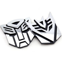 3D logo bảo vệ Autobot biết biển đại diện huy hiệu đồ lọc decal xe Sticker