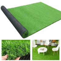 Artificial Lawn Simulation Moss Grassland False Straw Mattress Slip Green Grass Mat Carpet DIY Indoor Outdoor Garden Fake Grass