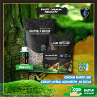Paket Dasaran AquaLeaf Substrat Aquascape Bakteri Starter Rumah Bakteri Pupuk Dasar Awal Tanam Lengk