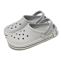 【Crocs】洞洞鞋 Off Court Logo Clog 男鞋 女鞋 大氣灰 平板 克駱格 涼拖鞋 卡駱馳(2096511FT)