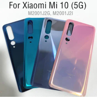For Xiaomi Mi10 Mi 10 5G Battery Back Cover 3D Glass Panel Mi 10 Rear Door Housing Case Glass Cover Adhesive Replace