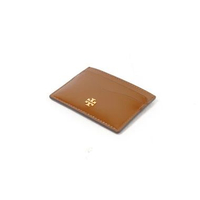 Dompet TORY BURCH SHW BROWN CARD HOLDER 100% ORIGINAL 9X6CM
