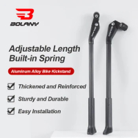 Bolany Bicycle Foot SupportMountain Bike Rear SupportAdjustable Folding Bike Parking RackSingle Bike Support Accessories