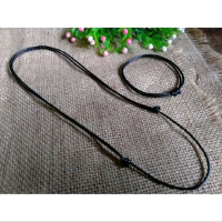 KALUNG TALI KOREA HITAM SEPASANG GELANG HITAM KEREN || ANTI AIR KUAT TAHAN LAMA || TALI HITAM ELEGAN