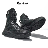 Sepatu PDL Tali Putar CENTINEL Kombinasi Motif Sarang Tawon