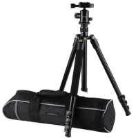 K&amp;F CONCEPT KF-TM2324 Professional Digital/Video Camera Tripod Portable 4-Sections Tripods With Ball Head+Bag For Canon Nikon
