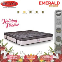 Escon Springbed Emerald Plushtop - Hanya Matras Kasur Spring Bed 100 x 200 merah