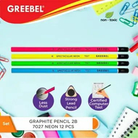 Pensil 2B Greebel Neon 1pack 12pcs Greebel Neon 1 Pack