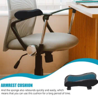 Portable Memory Foam Inner Core Chair Armrest Pad Elbow Pillow Arm Support Cushion Ergonomic Chair Armrest Pad Home Office Chair
