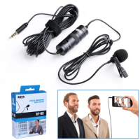 BOYA BY-M1 Omnidirectional Camera Lavalier Condenser Microphone Mic for Canon Nikon Sony DSLR Cameras and IOS iPhone Smartphones