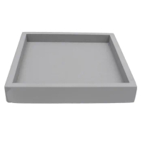 Square Imitation Cement Planter Tray Plate Potted Garden Indoor Pots Round Thicken Plants