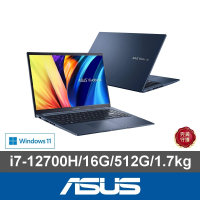 【ASUS】微軟M365一年組★15.6吋i7效能筆電(VivoBook X1502ZA/i7-12700H/16G/512G SSD/W11)