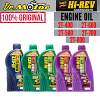 Hirev 2T HI REV Lebih Wangi Low Smoke 2 STROKE MINYAK 2T ENGINE OIL CYLINDER 400 500 600 700 800 1-L