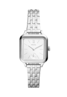 Fossil Fossil Women's Colleen Analog Watch ( BQ3830 ) - Quartz, Silver Case, Square Dial, 14 MM Silver Stainless Steel Band