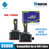 LEARNEW D3S LED Headlights D1S LED 12V Car Headlamps D2S D4S D5S 6500K 90W 12000LM Auto LED Lights