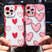 For Infinix zero 5G 2023 Zreo 20 Infinix note 10 note 10 pro Case Soft Love Heart Transparent Bumper Shockproof Back Phone Cover