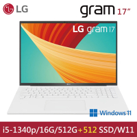 【LG 樂金】Gram17吋特仕 輕薄筆電 白(i5-1340p/16G/512+512G SSD/W11)